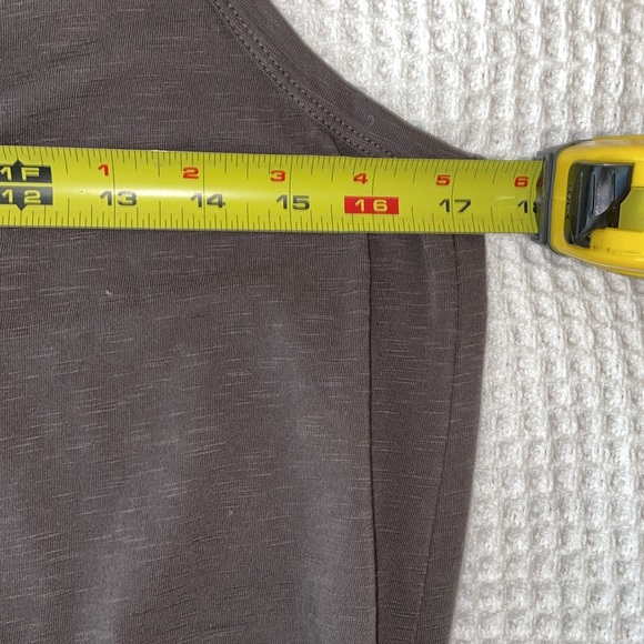 Sundry Gardien Ruched Racerback Tank Dress. Charcoal Grey. Size 3 (Large). - Picture 8 of 12